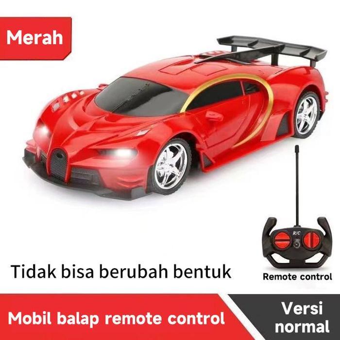 Mobil mainan balap anak-anak mobil remote control listrik - Mobil sport merah