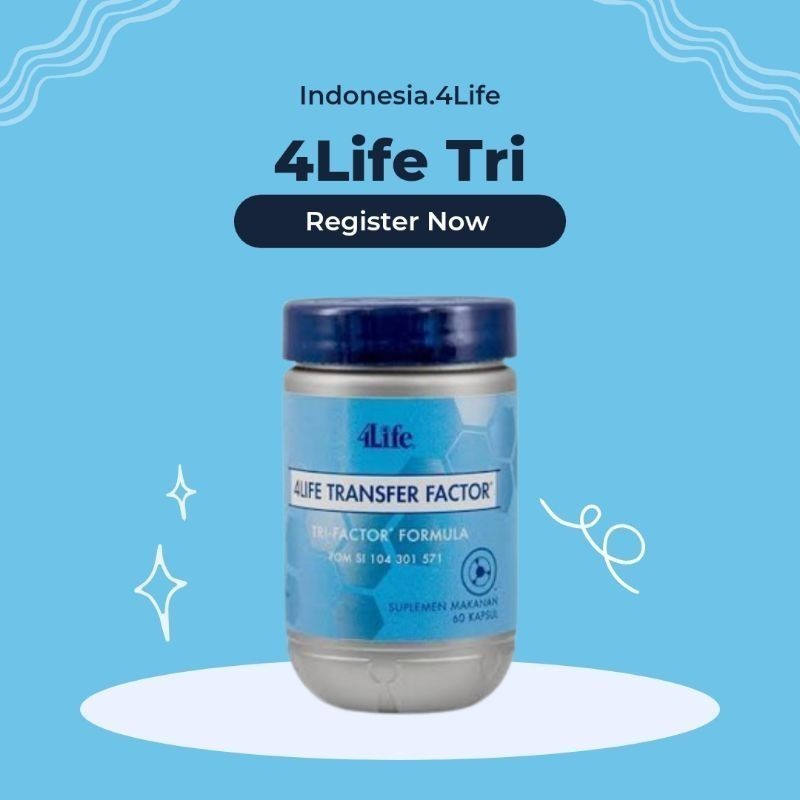READY Distributor Official 4Life Transfer Factor Tri Formula Isi 60 Kapsul Exp 2025 Asli 100% Origin