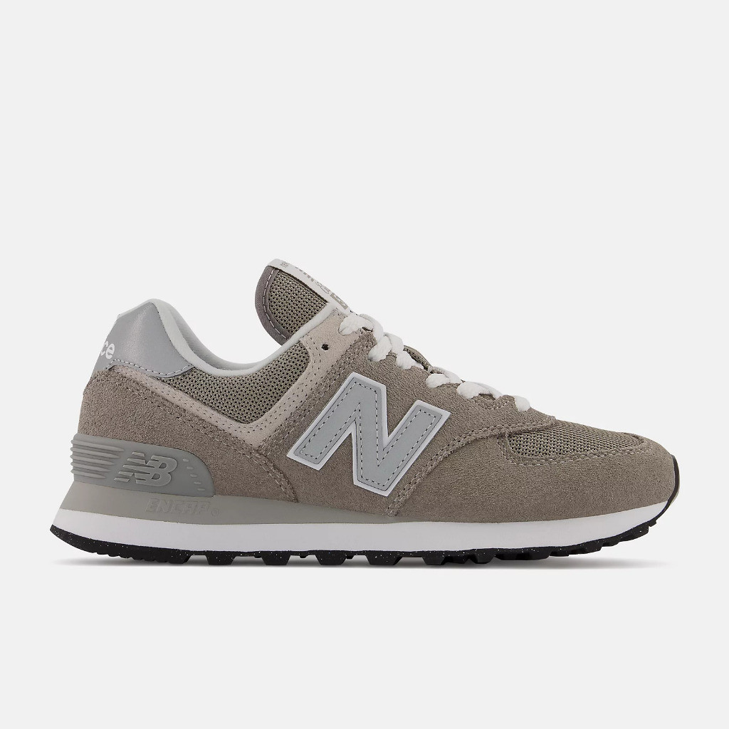 Sepatu Sneakers Wanita New Balance 574 Grey with NB WHITE Original WL574EVG