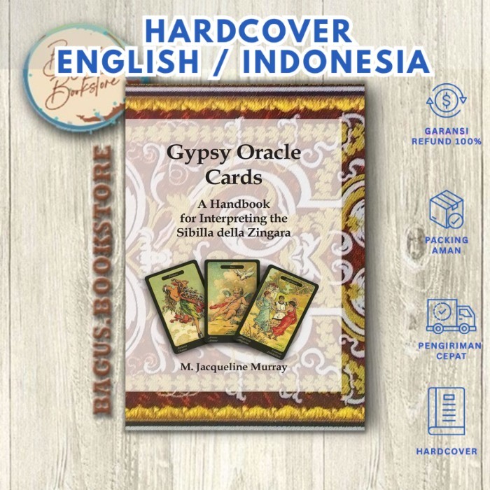 Hardcover Edition - Indo/English - Gypsy Oracle Cards - M Jacqueline Murray (Eng/in)