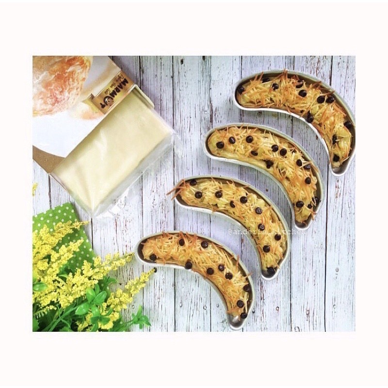 Cetakan Pisang Banana 10pcs Krispy Milk Bakar Citakan Pisang Crispy Almunium Tokyo