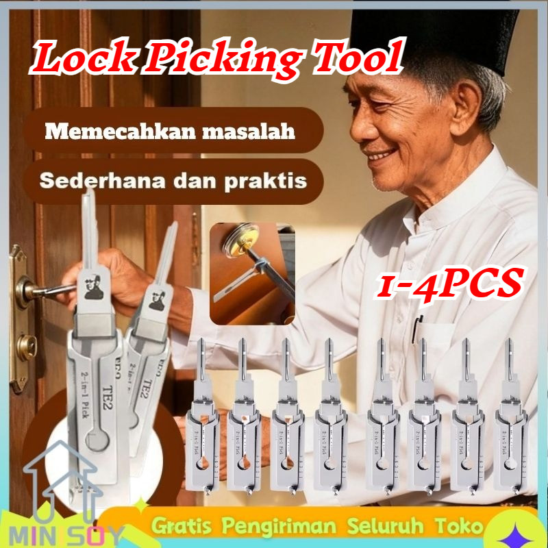[COD] Peralatan Pembuka Darurat/2-in-1 Toolkit Perbaikan Kunci/Lock Picking Tool /Alat Bantu Pembuka