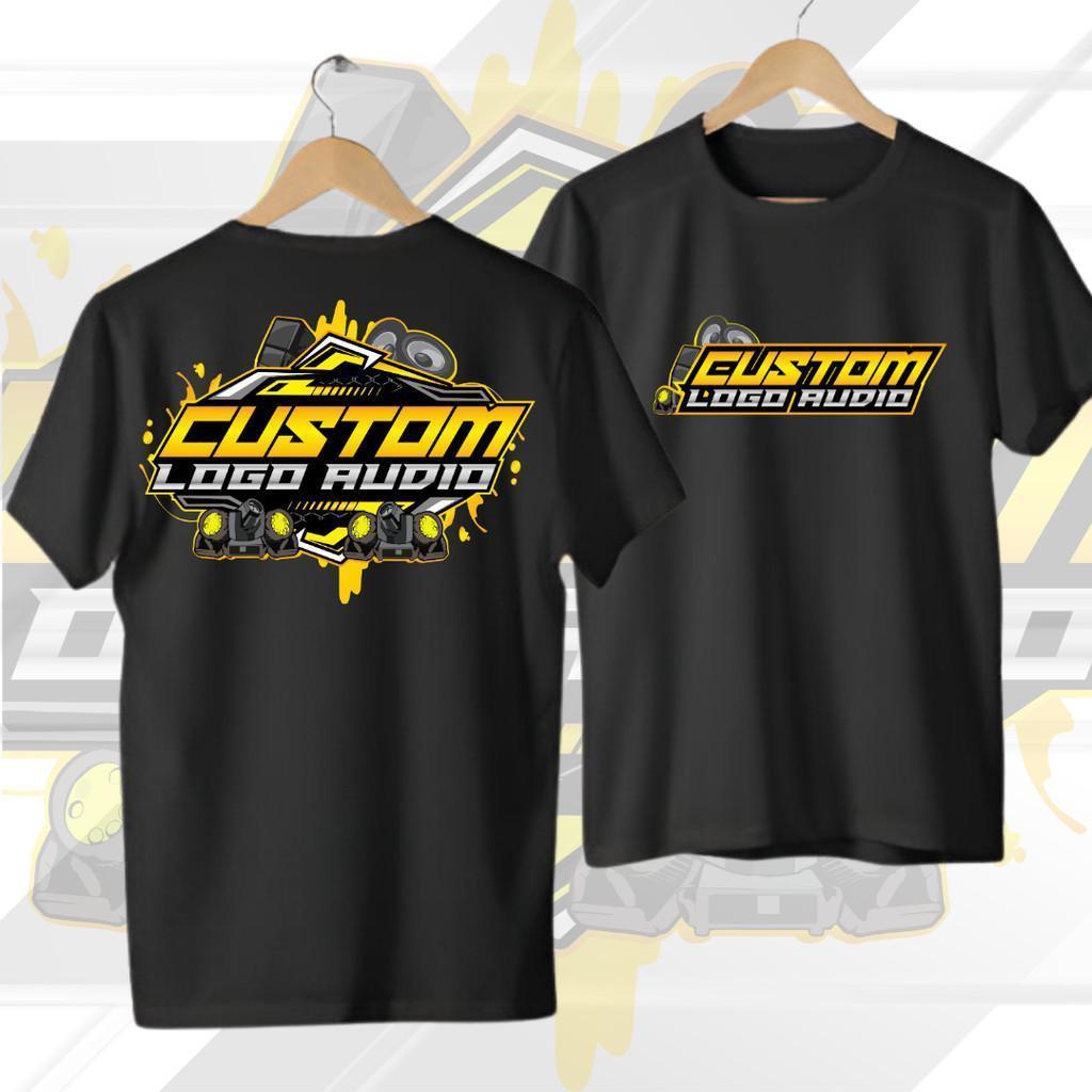 KAOS CUSTOM LOGO AUDIO SOUND SYSTEM & LIGHTING (BEBAS REQUEST NAMA AUDIO)/baju/kaos audio sound syst