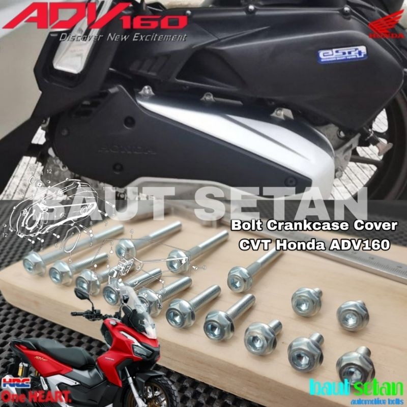 Baut Full Set Blok CVT Honda ADV 160 Mode Dua Kunci