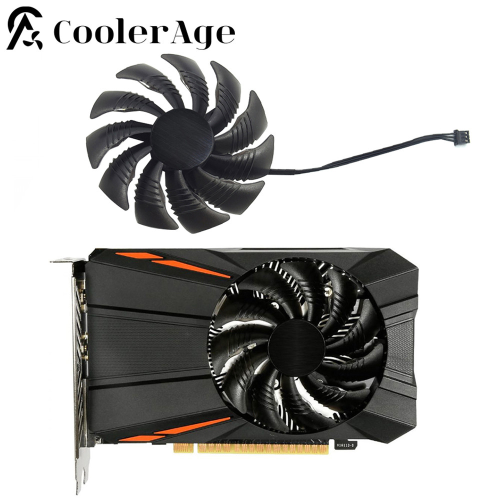PLD09210S12HH T129215SU 3Pin Cooler Fan GTX1050 RX560 RX550 For Gigabyte Geforce GTX 1050 1050Ti RX 