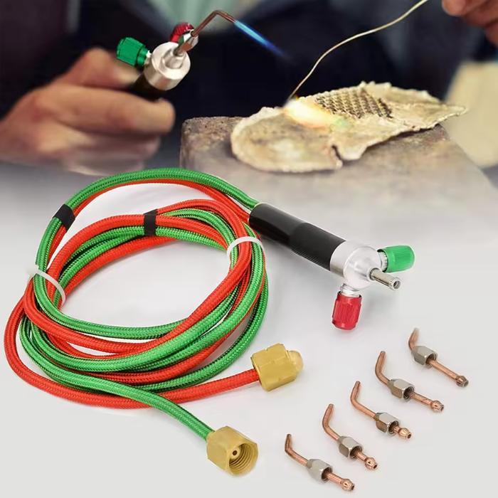 Blender Alat Las Oksigen 5 Tips Asetilin Welding Cutting Set Las Karbit Oxygen Soldering Kit Paket S