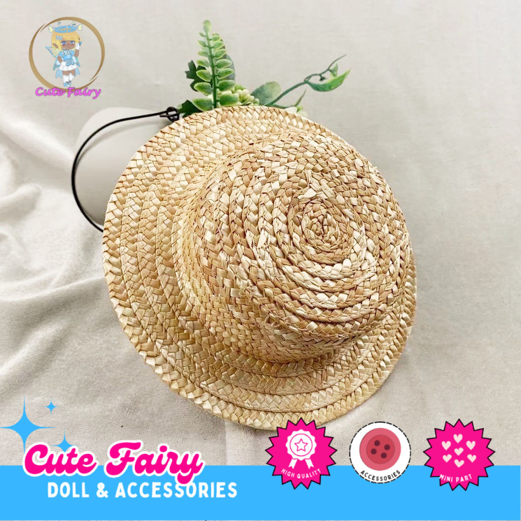 Topi Anyaman 21x12x4 Topi jerami Lolita pantai Lolita DIY Bahan Craft