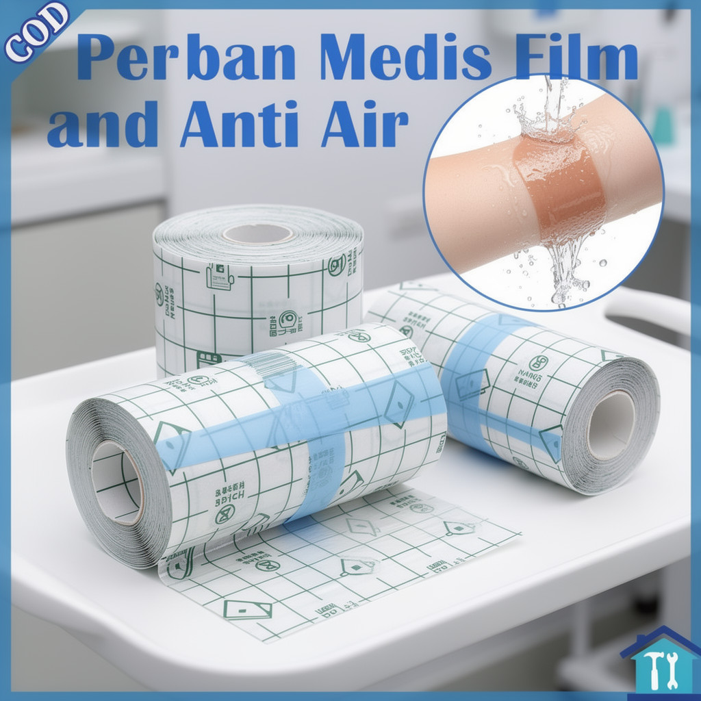 plester film dressing perban transparan anti air perekat luka hypoallergenic elastis breathable roll