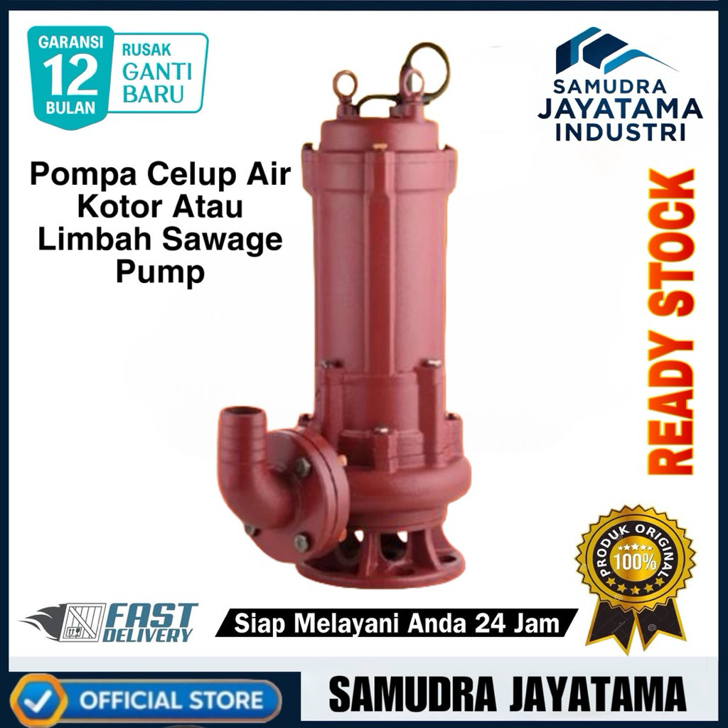 SUBMERSIBLE WATER PUMP 4INCH SEWAGE PUMP POMPA CELUP AIR KOTOR LUMPUR