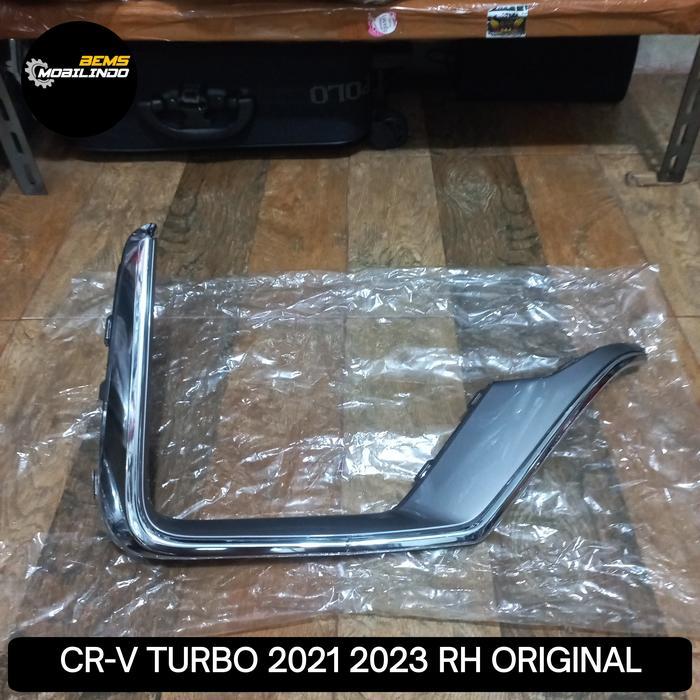List bemper depan bawah CRV RW turbo facelift 2021-2022 chrome kanan