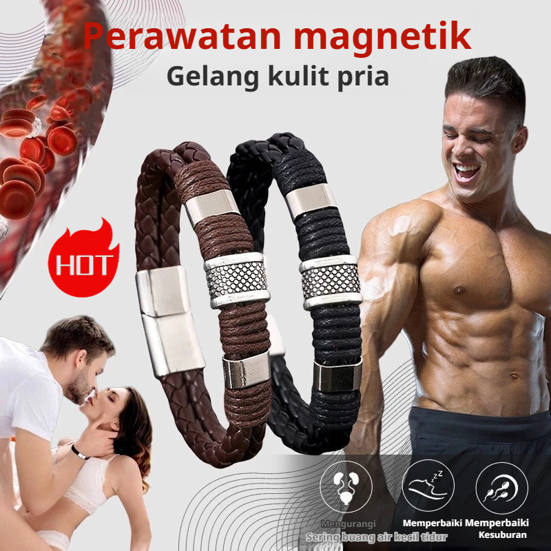 Gelang Kesehatan Pria | Gelang Magnetik | Gelang Pria | Gelang Pria Keren | Gelang Baja Titanium | G