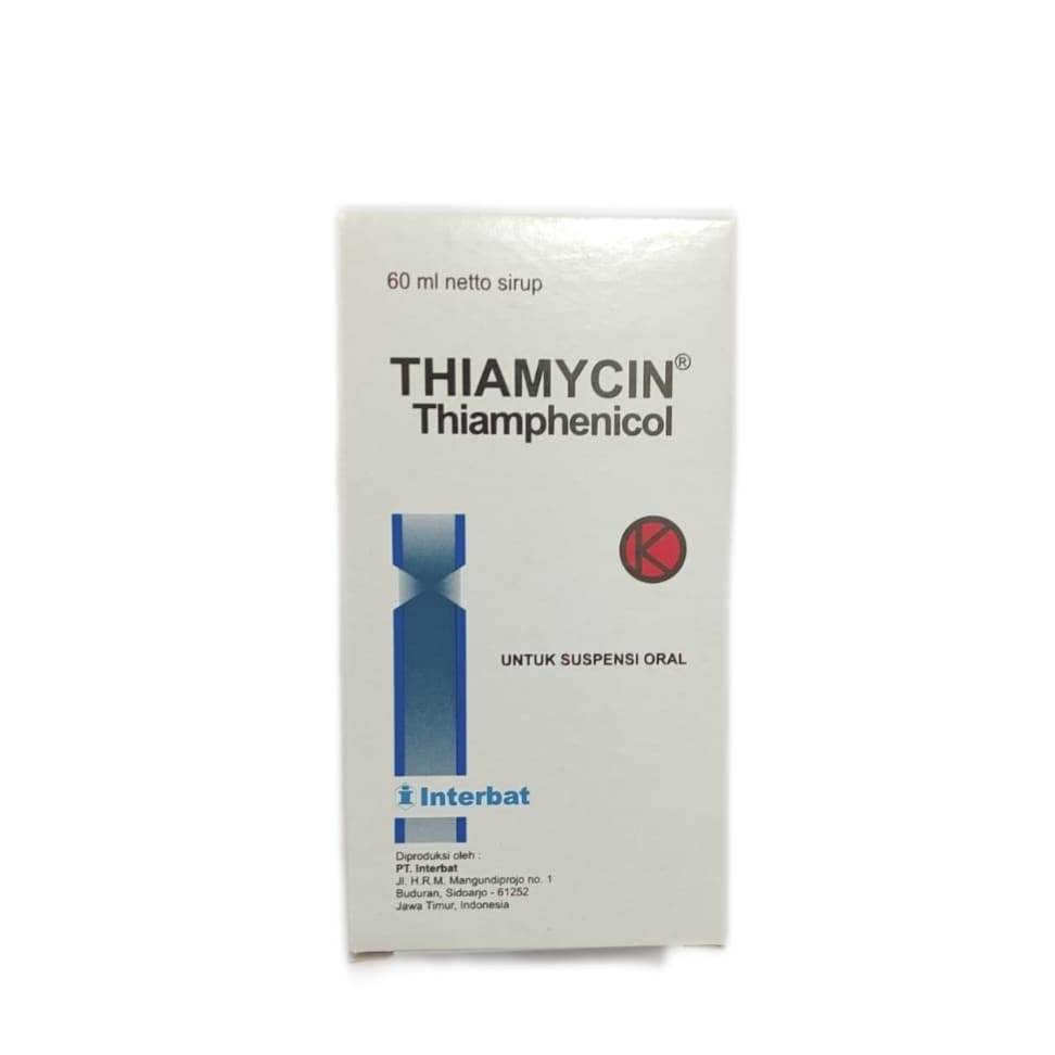 THIAMYCIN DRY SIRUP 1 BOTOL @ 60 ML