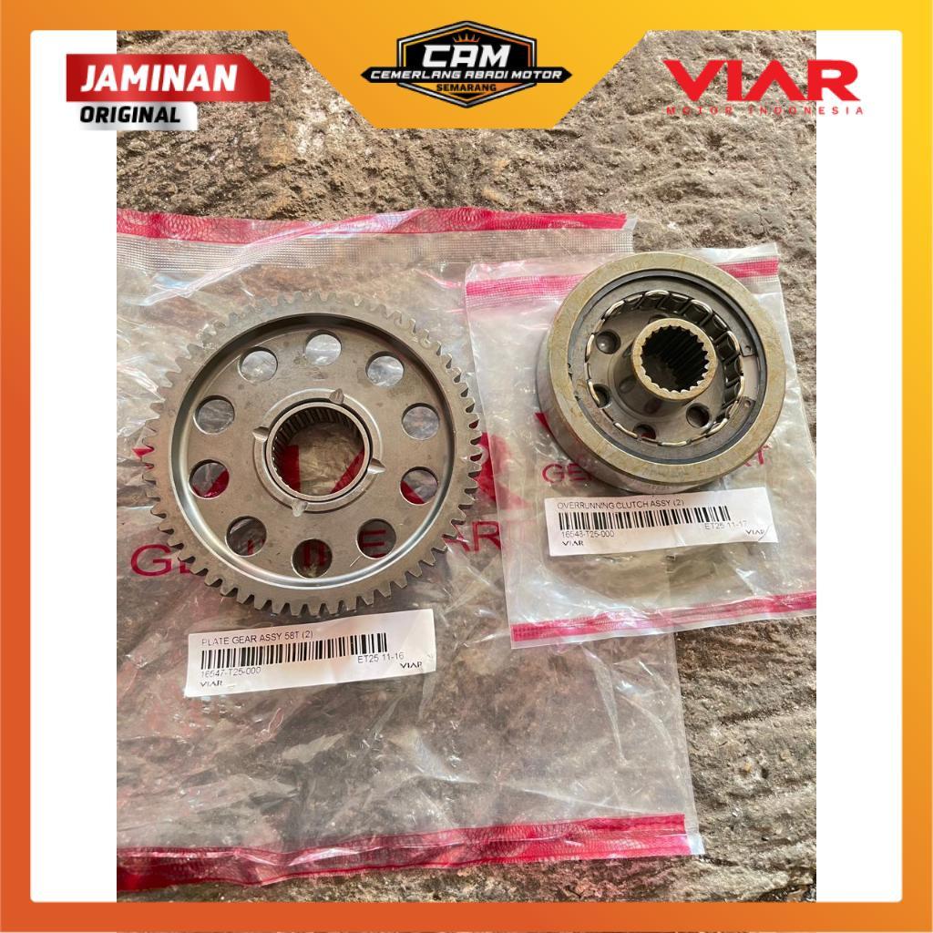 Overranning Clutch Oneway SET Cross x 250 CC Viar karya Motor Roda Tiga Original Viar [CAM SMG]
