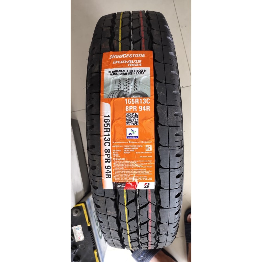 Ban Mobil Bridgestone 165/13 Duravis R624 Ban Angkutan Berat Carry SS Grandmax Bak
