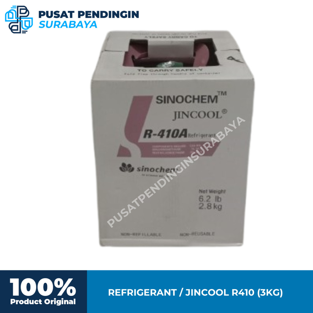 FREON R410 3KG JINCOOL SINOCHEM - Jual freon 3kg R410 Surabaya