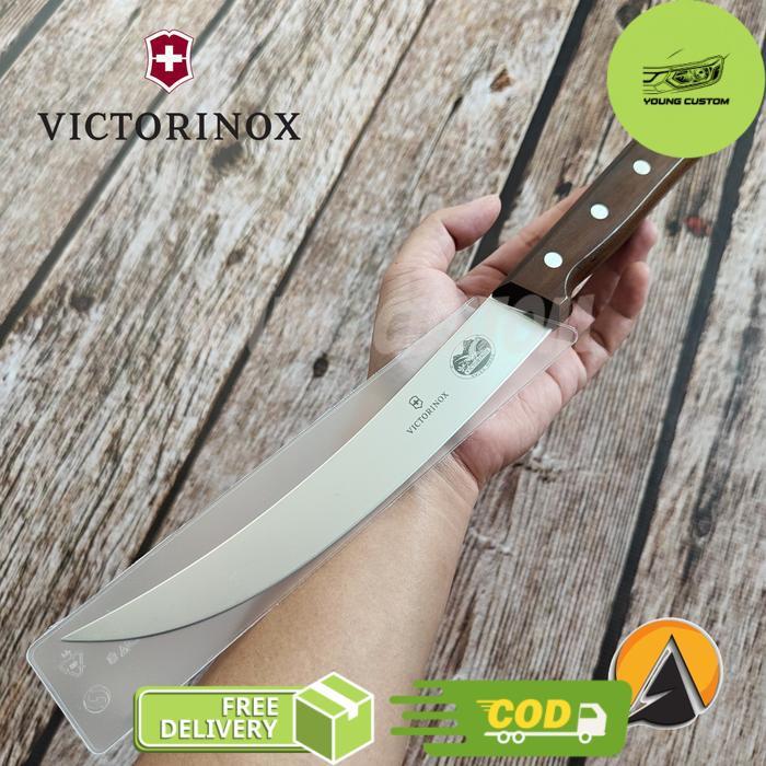 Butcher knife pisau sembelih victorinox rosewood 20 cm 5.7200.20RAD - TANPA SARUNG -young