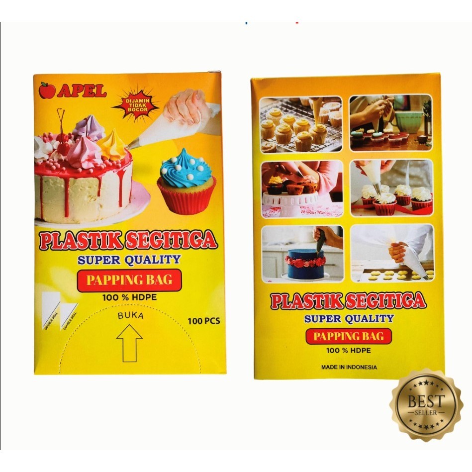 KYK HNP PLASTIK SEGITIGA ICING PIPING BAG PLASTIK HIAS KUE PLASTIK SEGITIGA HIAS KUE PLASTIK CREAM P