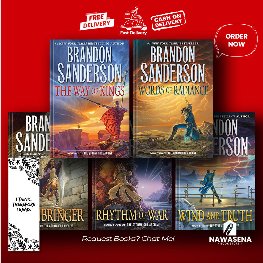 bukuThe Way of Kings | Words of Radiance| | Rhythm of War | The Stormlight Archive (5 book series) b