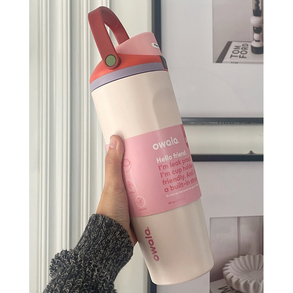 READY Ready Stock Tumbler Owala Black Cherry Kopi Ribbon Pita Kucing Tulip Picnic Lobster Minecraft 