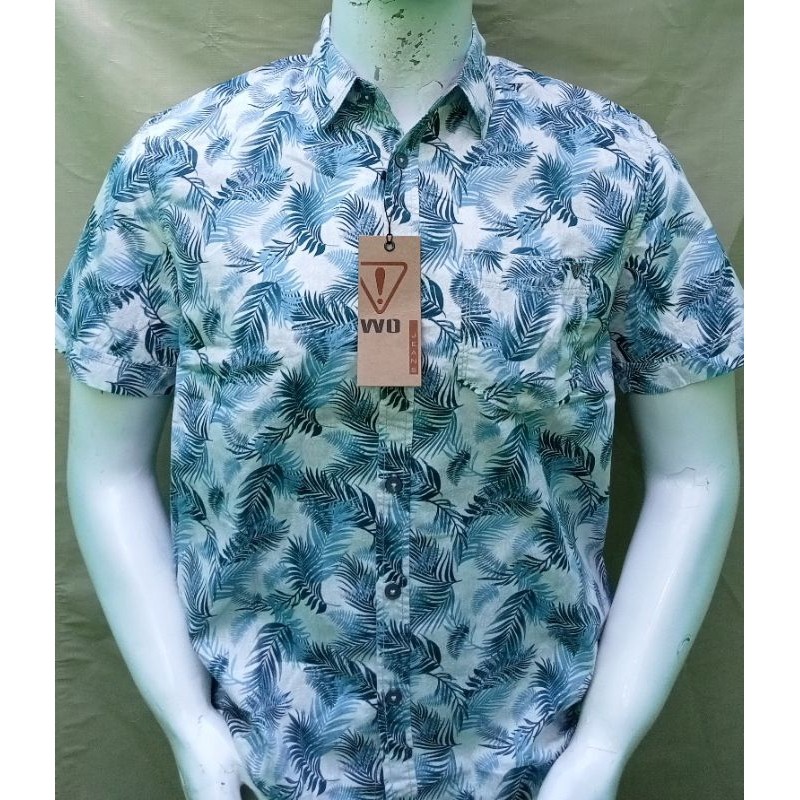 KEMEJA WATCHOUT CASUAL PRINTING LENGAN PENDEK REGULAR FITT ORIGINAL