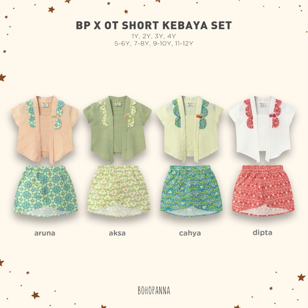 ZARISHOP.ID Bohopanna Kutubaru Set | Bohopanna Kebaya Batik | Setelan Kebaya Batik Kutubaru