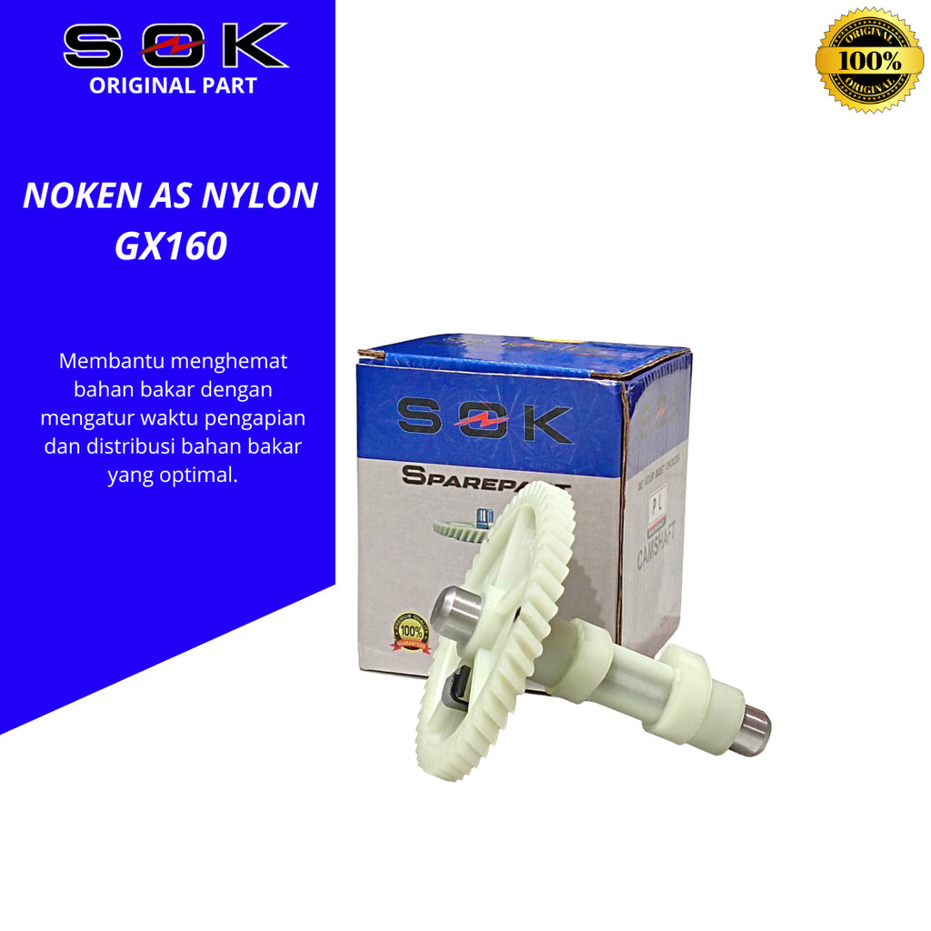 Noken As Campshaft GX160 NYLON Gear campshaft GX160 GX200 NYLON