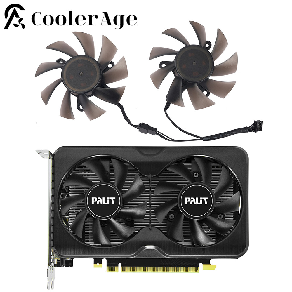 For Palit GTX 1630 Dual GTX 1650 SUPER GP Video Card Fan Cooler 75MM TH8015S2H-PAB03 GTX1630 GTX1650