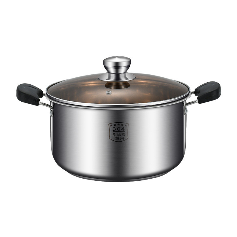 Household stainless steel soup pot 304, stew pot, soup pot, gas, induction cooker
