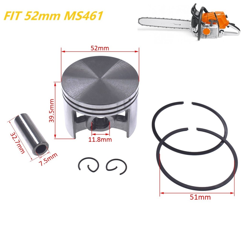 52mm Piston Pin Ring Circlip Kit For Stihl MS461 MS 461 GS461Z Chaaw Engine Rebuild Set