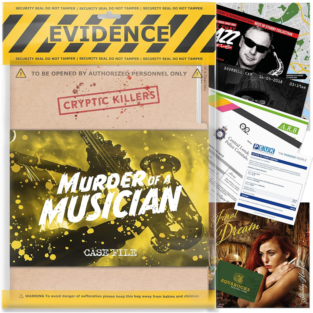 Cryptic Killers Unsolved murder mystery game - Cold Case Files Investigation - Detective clues/evide