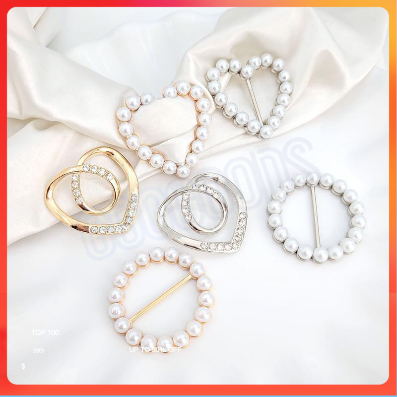 Ring Hijab/ Ring Kerudung /Ring Polos / Ring Gesper /Ring Buttonscarves / Bros Cincin Aksesoris Fash