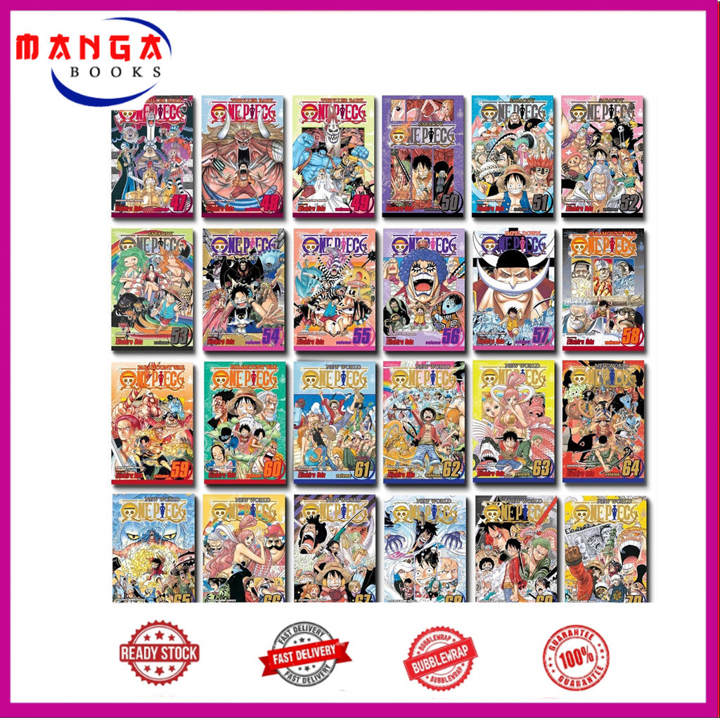 One Piece manga, Vol.1-100 (English Version)