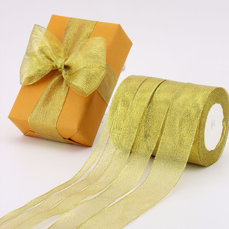 Pita Glitter Emas/Silver Pita Semi Glitter Pita Kado Pita Hampers Pita Gold/Silver (Per ROLL)