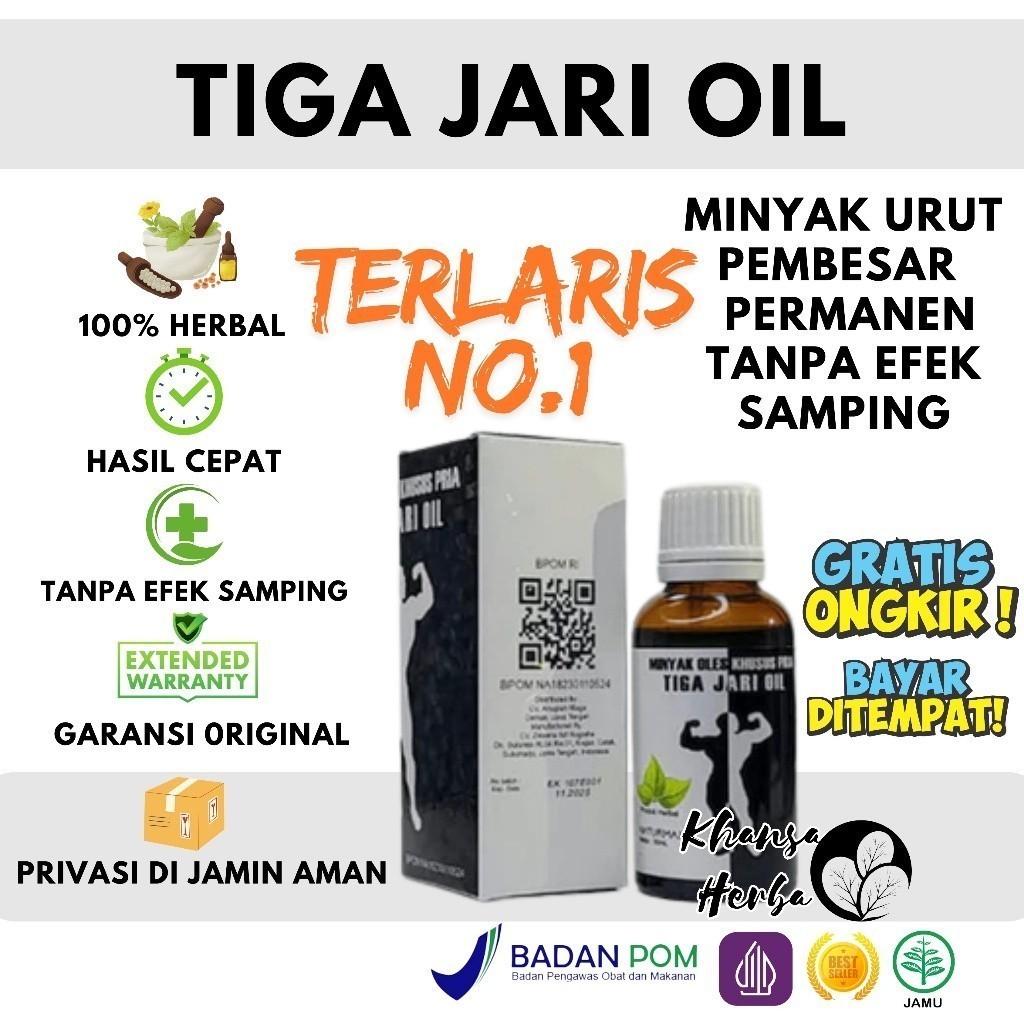 BY khairulproject - Minyak Daun Bungkus Papua Tiga Jari Oil Original Bpom Minyak Pijat Ampuh