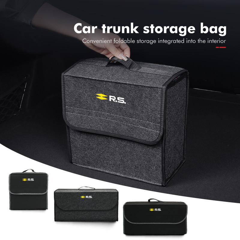 Car Trunk Storage Box Large Capacity Auto Multiuse Tools Bag For Renaul Clio Arkana Captur Twingo Ta