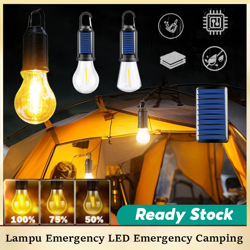 Lampu Emergency LED Emergency Camping Rechargeable Lampu Cas  Lampu Emergency Baterai Lithium