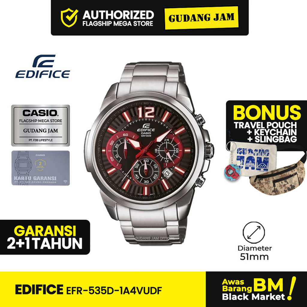 Edifice EFR-535D-1A4VUDF EFR-535D-1A4 EFR-535 EFR535 EFR 535