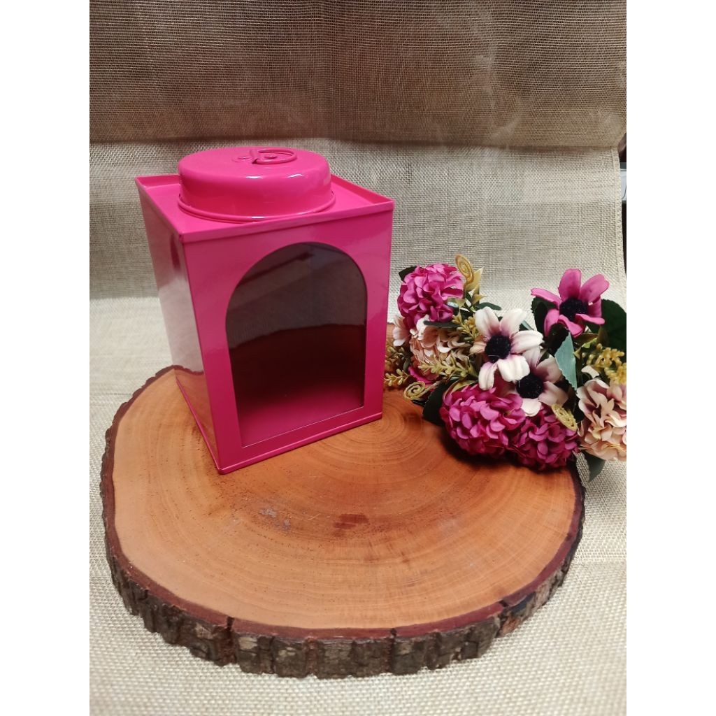Size M 9X12CM Toples kaleng kerupuk mini PREMIUM TEBAL - KALENG JADUL VINTAGE HOMEDECOR SHABBYCHIC