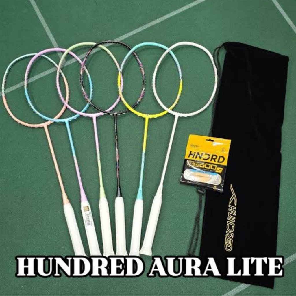 Raket Badminton Hundred AURA LITE Raket Bulu Tangkis ORI HUNDRED