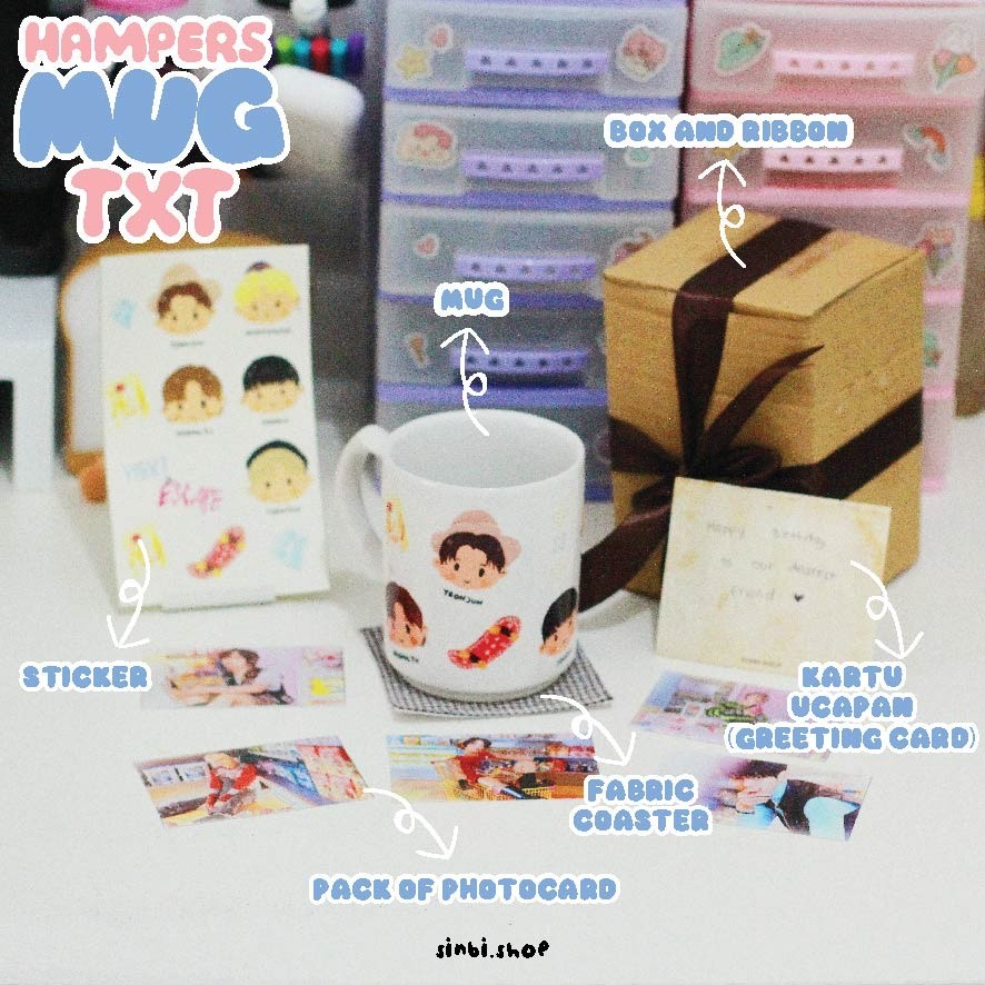 Hampers Mug Txt | Giftbox Kpop | Hampers Kpopers | Gift  Souvenir Hadiah Kado Ulang Tahun Wisuda Ann