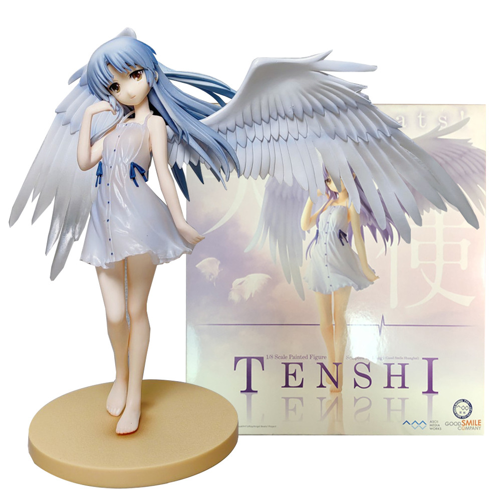 20CM Anime Angel Beats Taibana Kanade Figure 1/8 Angel Girl Stanng Model Toy Gift Action Figure PVC