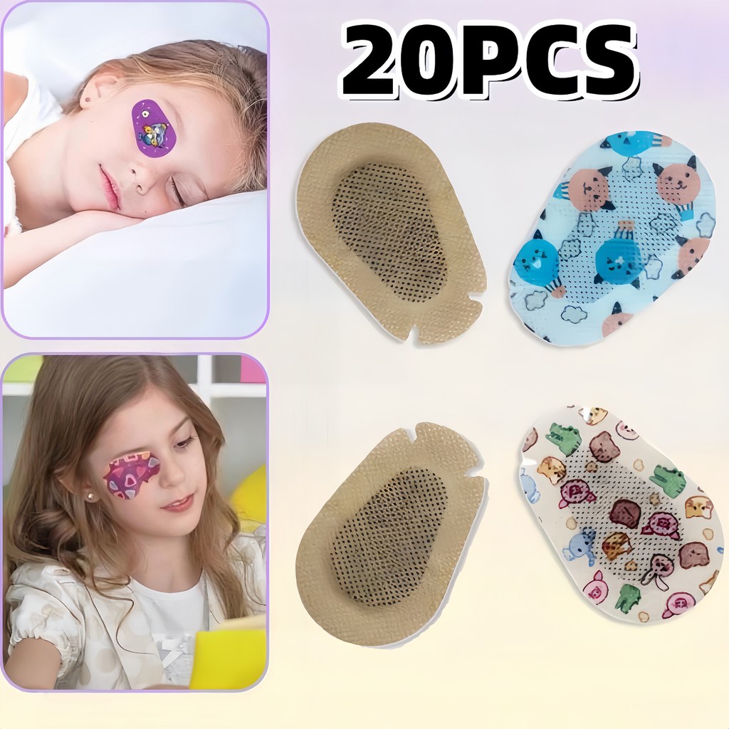 20pcs Lazy Eyes Patch Penutup Mata Malas Anak Opticlude Orthoptic Eye Patch Terapi Mata Anak