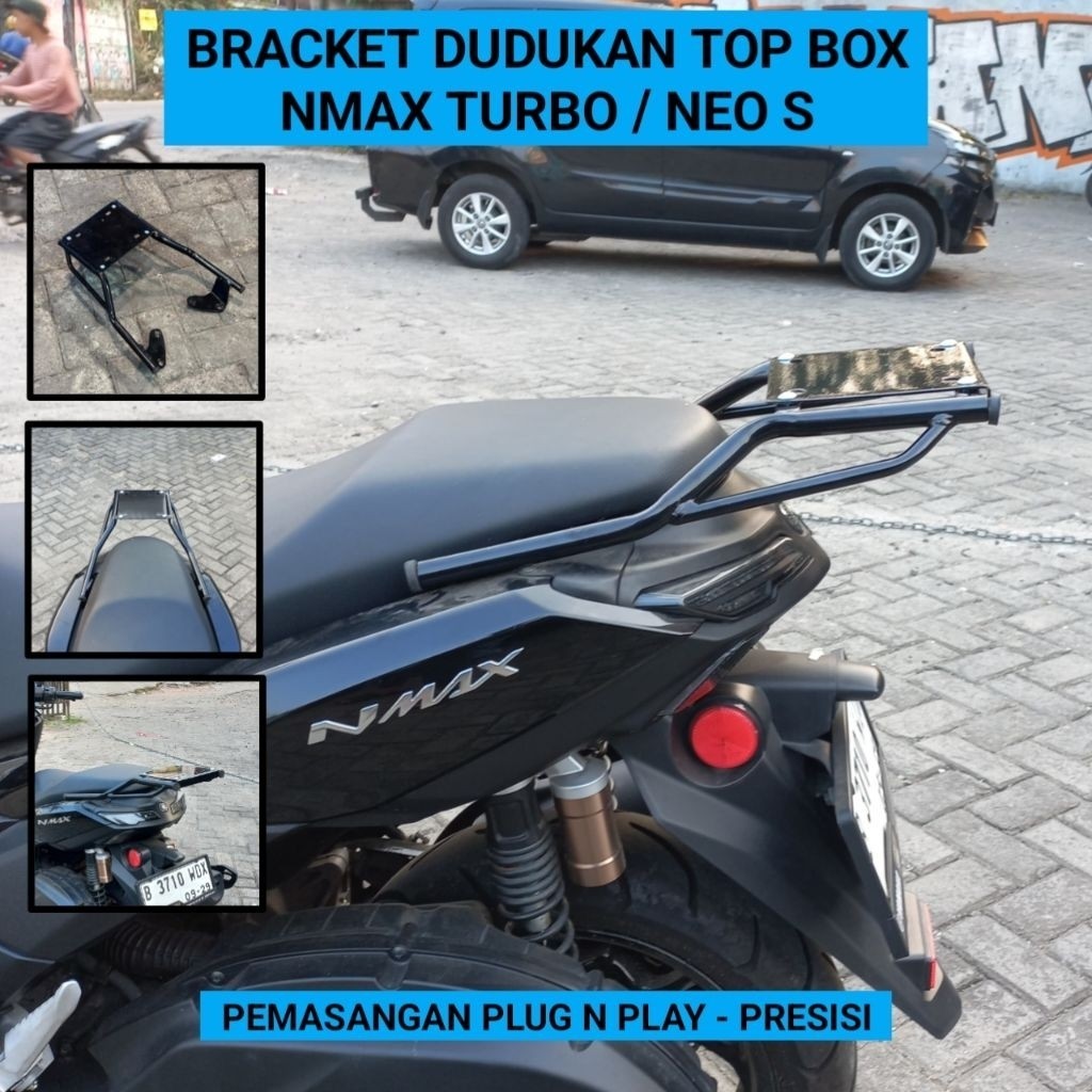 COD Breket Box Nmax | Bracket Breket Dudukan Top Box Nmax Turbo - Nmax Neo - Nmax 2025 | Tempat Box 