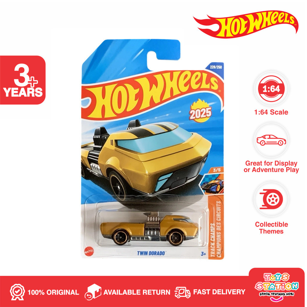 Hot Wheels Twin Dorado Yellow  - Lot M 2025