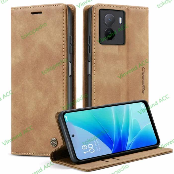 Casing CaseMe For iqoo Z7x 5G Flip Wallet Leather Case Cover Ponsel Sarung Dompet Lipat Kulit