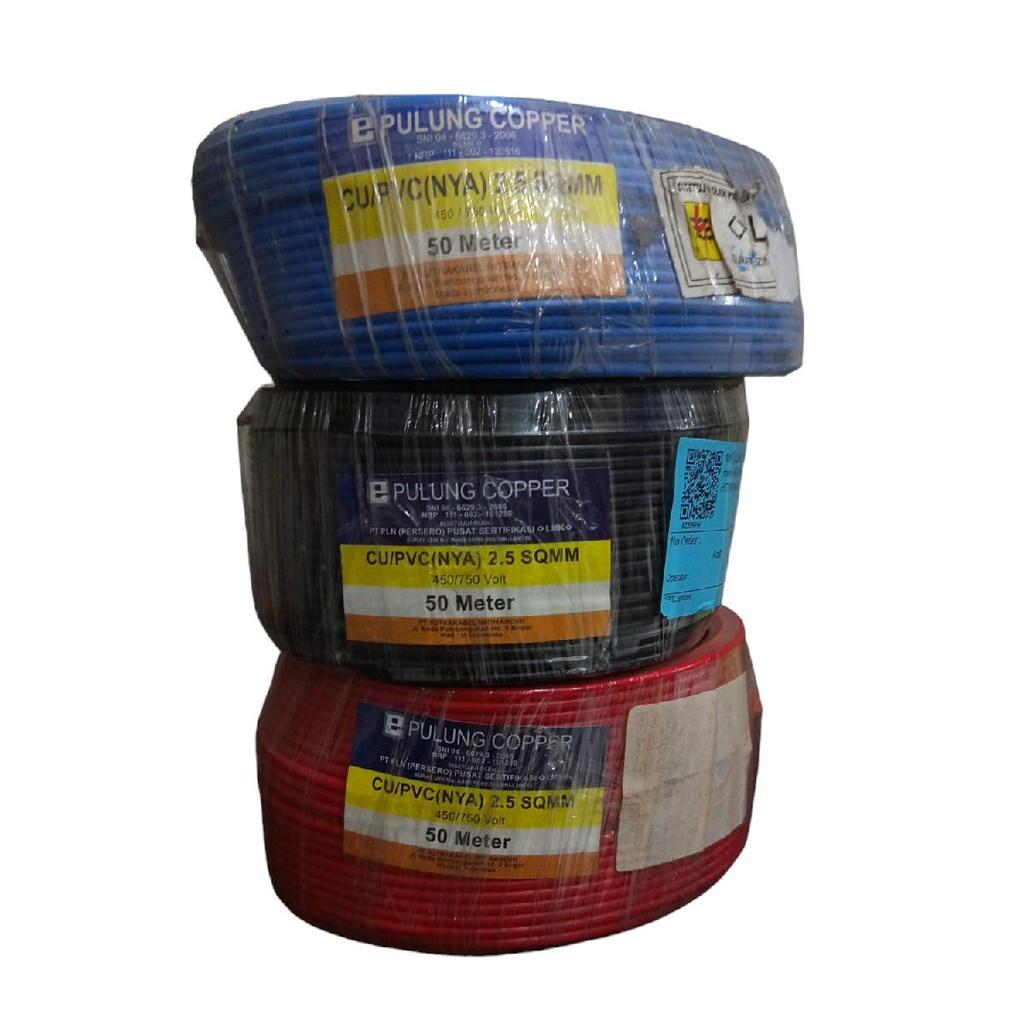 Kabel NYA 1 x 2,5 Pulung Copper 50 Meter