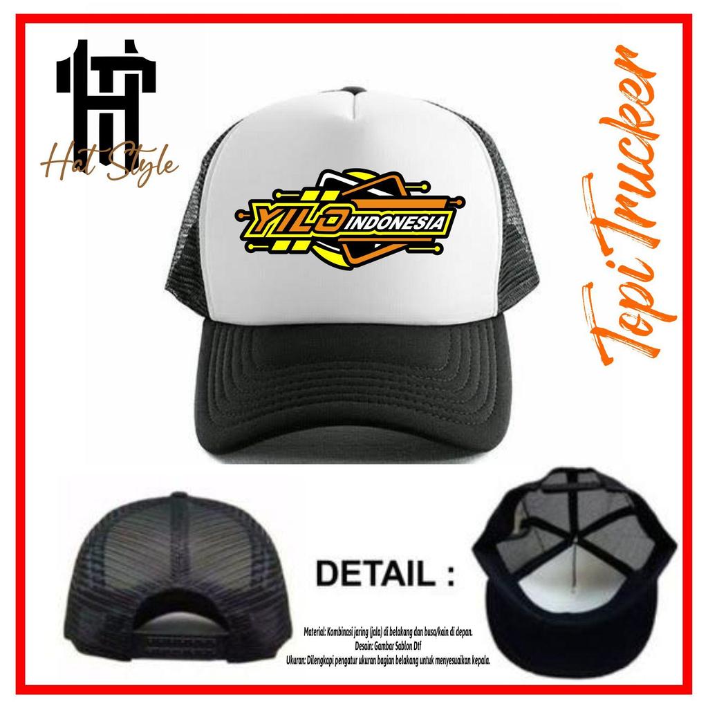 Topi YELO INDONESIA / Topi Trucker YELO INDONESIA / Topi Jaring YELO INDONESIA Premium Quality
