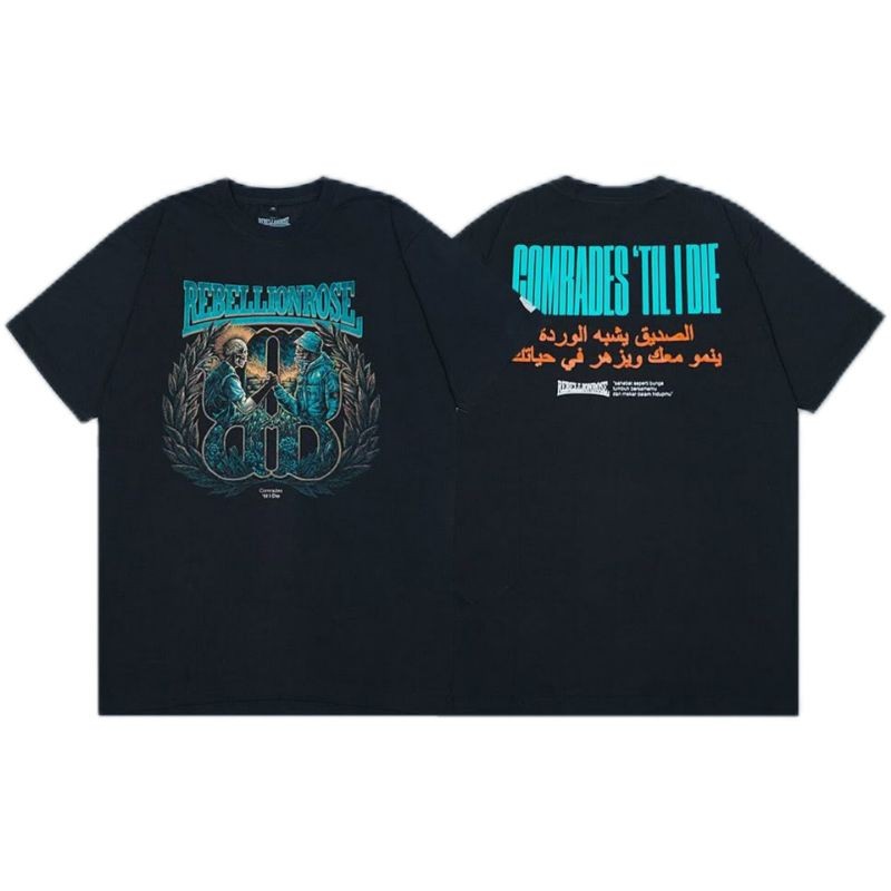(COD) Tshirt REBELLION ROSE - COMRADES TILL I DIE | Rebellion Rose Official Merchandise