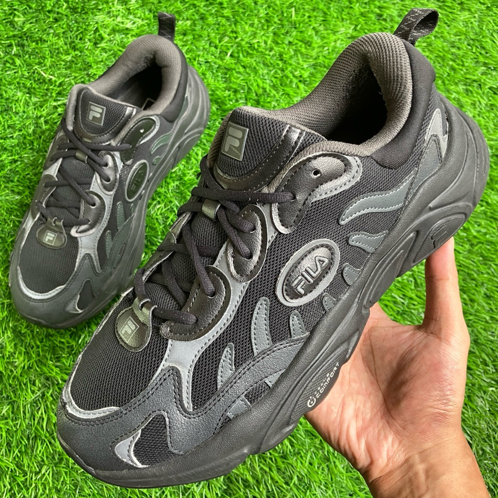 FILA Buffalo Black sneakers shoes ukuran 43