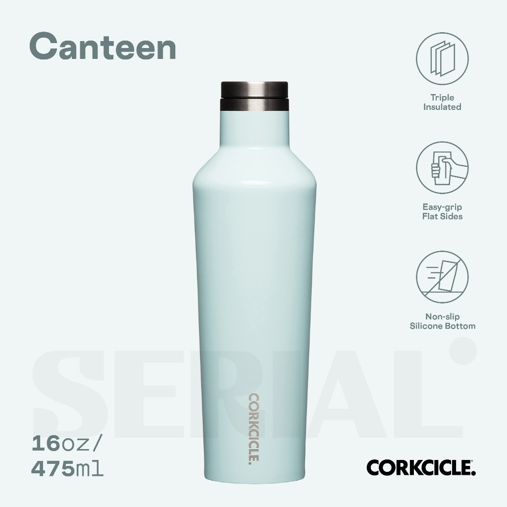 CORKCICLE Canteen 16oz - Classic Powder Blue